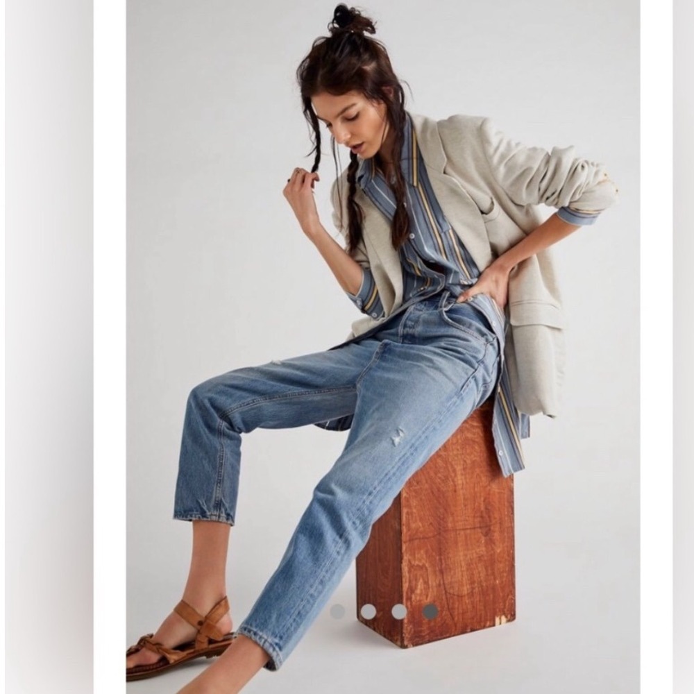 Citizens of Humanity Women's Ponyboy Low Slung Jean Relaxed‎ Distressed- Size 27 - Picture 2 of 14